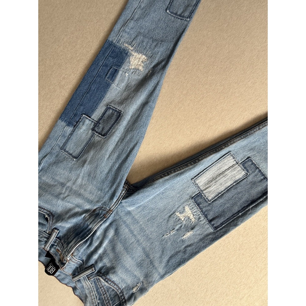 BDG Woman's Blue Jeans With Jean Patches 29x30